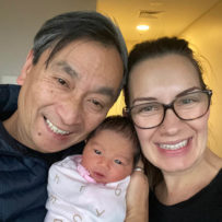 Ella Wong's new baby Siena