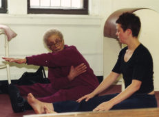 Kathy grant teaching Cara Reeser