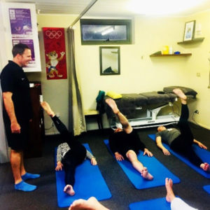 Men in Pilates - Warwick Maloney teaching at Altitude Physio Thredbo